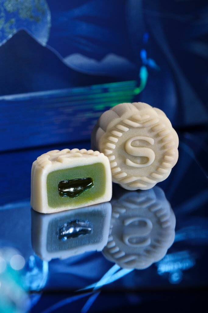 迷你流心斑蘭開心果月餅 mini lava pandan pistachio mooncake 1mb