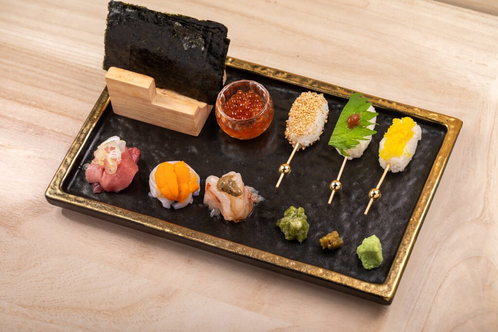 尖沙咀居酒屋推介!KAIYŌ年輕玩味副線登陸K11 MUSEA:頂級食材高CP值展現、五星級天婦羅與關西風壽喜燒專賣 diy 月見海膽拖羅蓉卷 premium seafood diy wrap set
